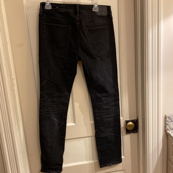 American eagle distressed black jeans slim fit size 32/32 brand new - Picture 4 of 5